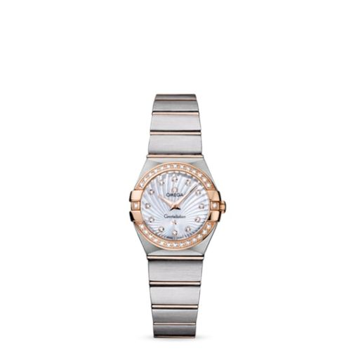 Omega Constellation Quartz 24 Brushed Stainless Steel / Red Gold / Diamond / MOP Supernova